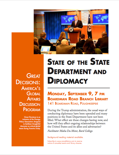 Read more about the article Great Decisions: State of the State Department